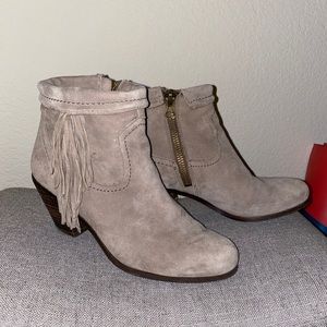 Sam Edelman Louie Fringe Ankle Booties